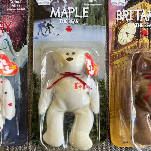 Ty McDonalds International Bears Collection set of 4 1999 - Picture 11 of 14